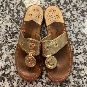 Jack Rogers Sandals | Gold 7.5M